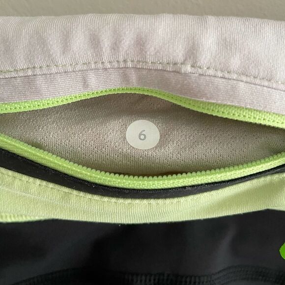 Lululemon Mid Rise Black Crop Leggings - Size: 6 - Picture 4 of 9